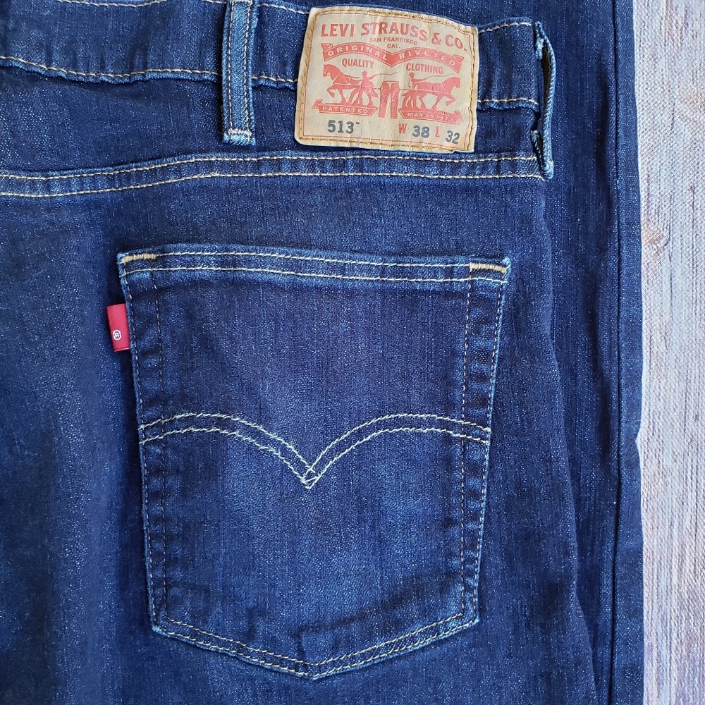 Levi's Men's Size 38x32 Style 513 Slim Straight